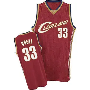 Cleveland Cavaliers Authentic Red Shaquille O'Neal Throwback 2016 The Finals Patch Jersey - Men's