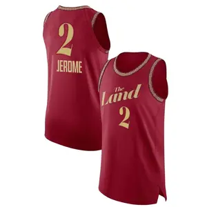 Cleveland Cavaliers Authentic Ty Jerome Wine 2023/24 City Edition Jersey - Men's