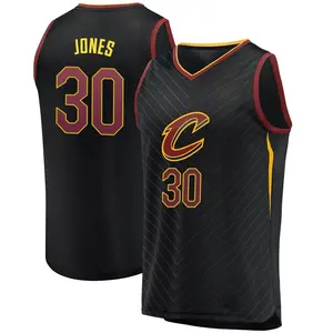 Cleveland Cavaliers Fast Break Black Damian Jones Jersey - Statement Edition - Men's