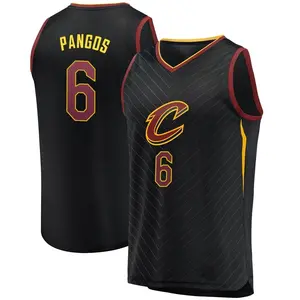 Cleveland Cavaliers Fast Break Black Kevin Pangos Jersey - Statement Edition - Men's