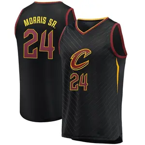 Cleveland Cavaliers Fast Break Black Marcus Morris Sr. Jersey - Statement Edition - Men's