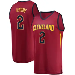 Cleveland Cavaliers Fast Break Ty Jerome Wine Jersey - Iconic Edition - Men's