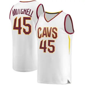 Cleveland Cavaliers Fast Break White Donovan Mitchell Jersey - Association Edition - Men's