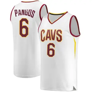 Cleveland Cavaliers Fast Break White Kevin Pangos Jersey - Association Edition - Men's