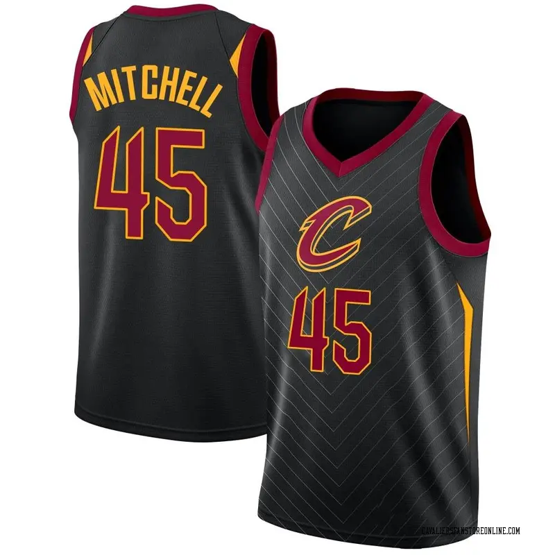 Outerstuff Little Kids Donovan Mitchell Statement Replica Jersey in Black Size 5/6