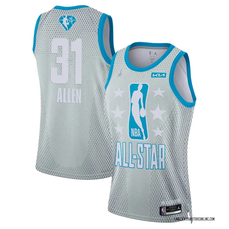 2022 NBA All-Star Game Cavaliers #31 Jarrett Allen Gray Jersey Reserves