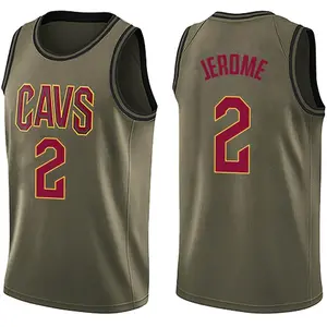 Cleveland Cavaliers Swingman Green Ty Jerome Salute to Service Jersey - Men's